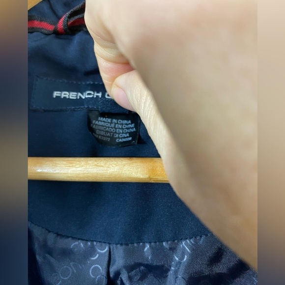 FRENCH CONNECTION Hooded Long Puffer Jacket Utility Navy Blue XSmall - Picture 13 of 15